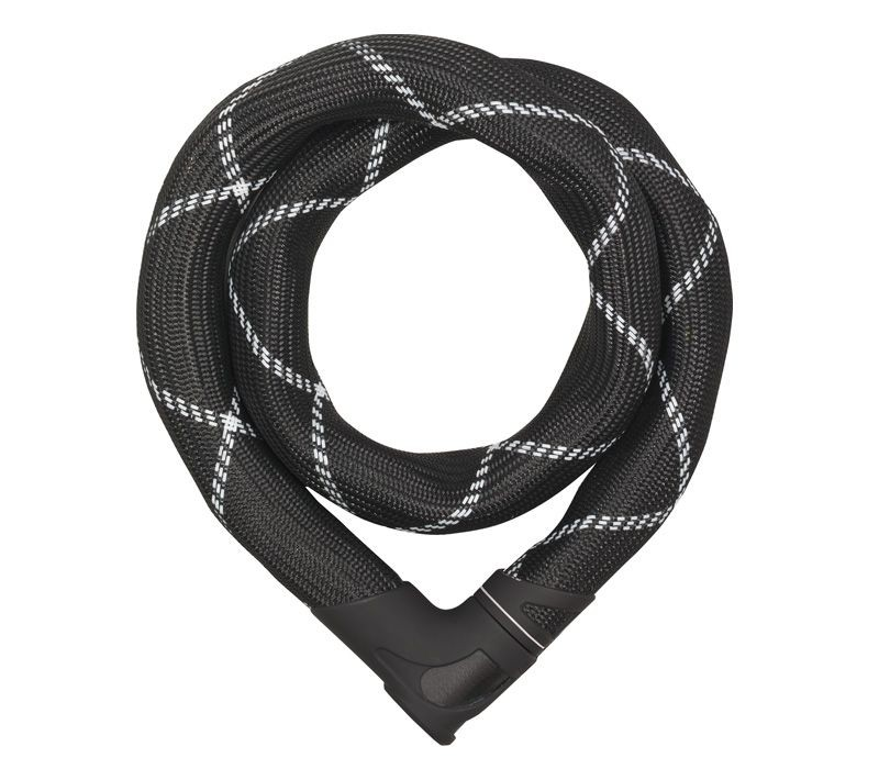 ABUS Kettenschloss Iven Chain 8210/85 black, AS L: 85 cm, 8 mm Vierkantkette, schwarz 10055152-01 VE 1/2